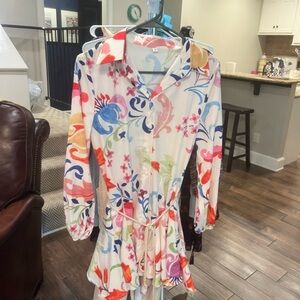 Floral Long-Sleeve Dress